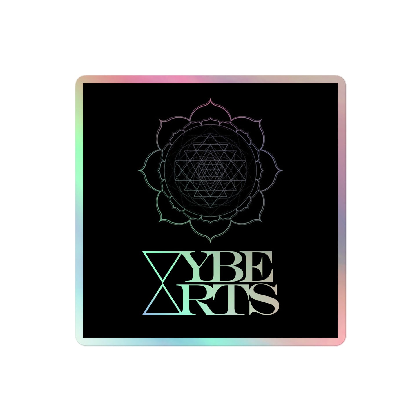 VYBE ARTS Black Holographic sticker