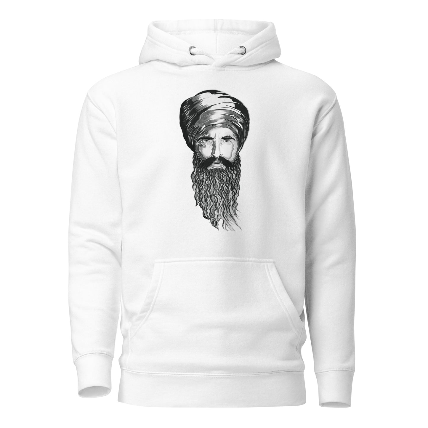 Bhindranwale White Hoodie