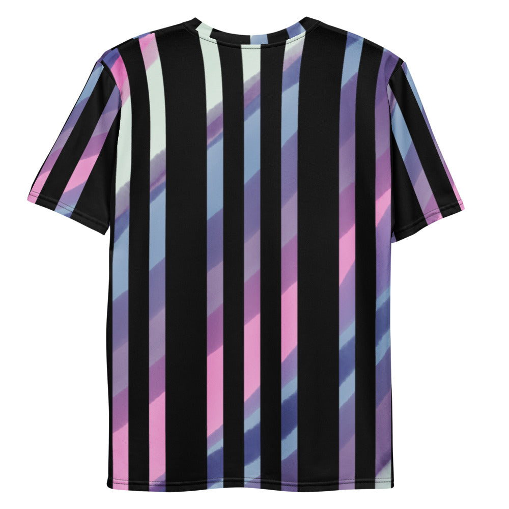 Vybe Watercolor - Black Stripe Jersey Tee