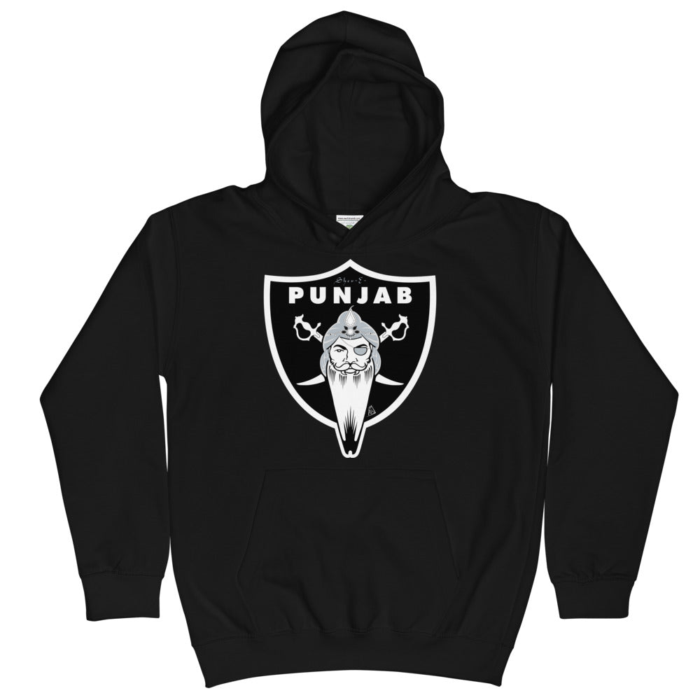 PUNJAB - KIDS BLACK HOODIE