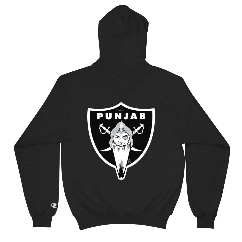 PUNJAB - MAHARAJAS - CHAMPION - BLACK HOODIE