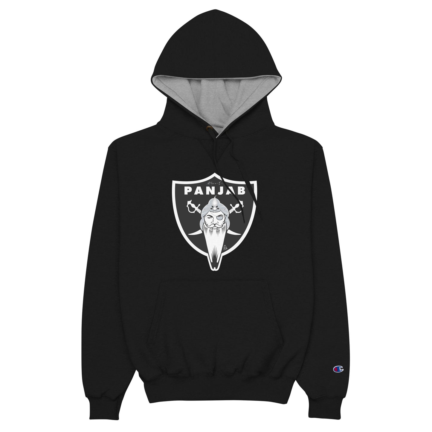 PANJAB - MAHARAJAS - CHAMPION - BLACK HOODIE