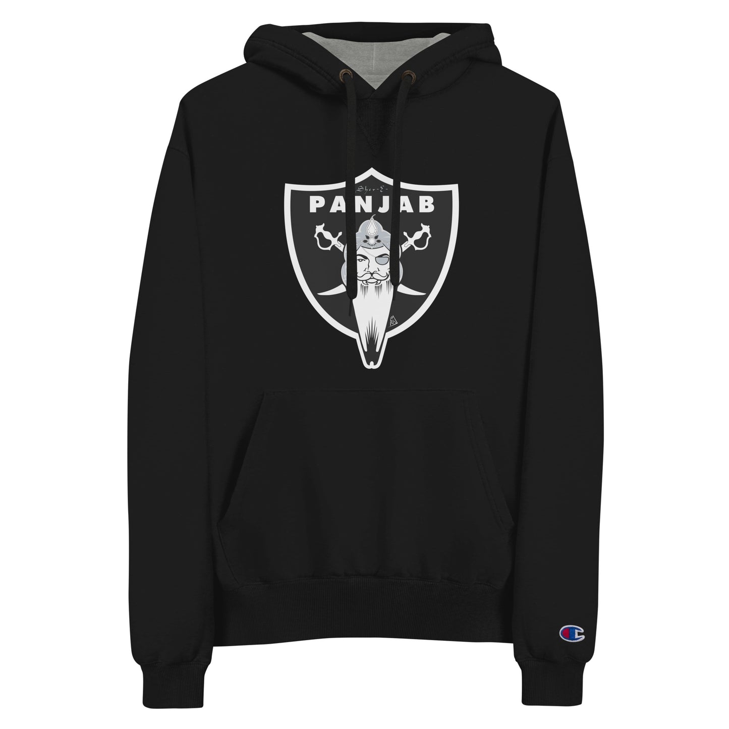 PANJAB - MAHARAJAS - CHAMPION - BLACK HOODIE