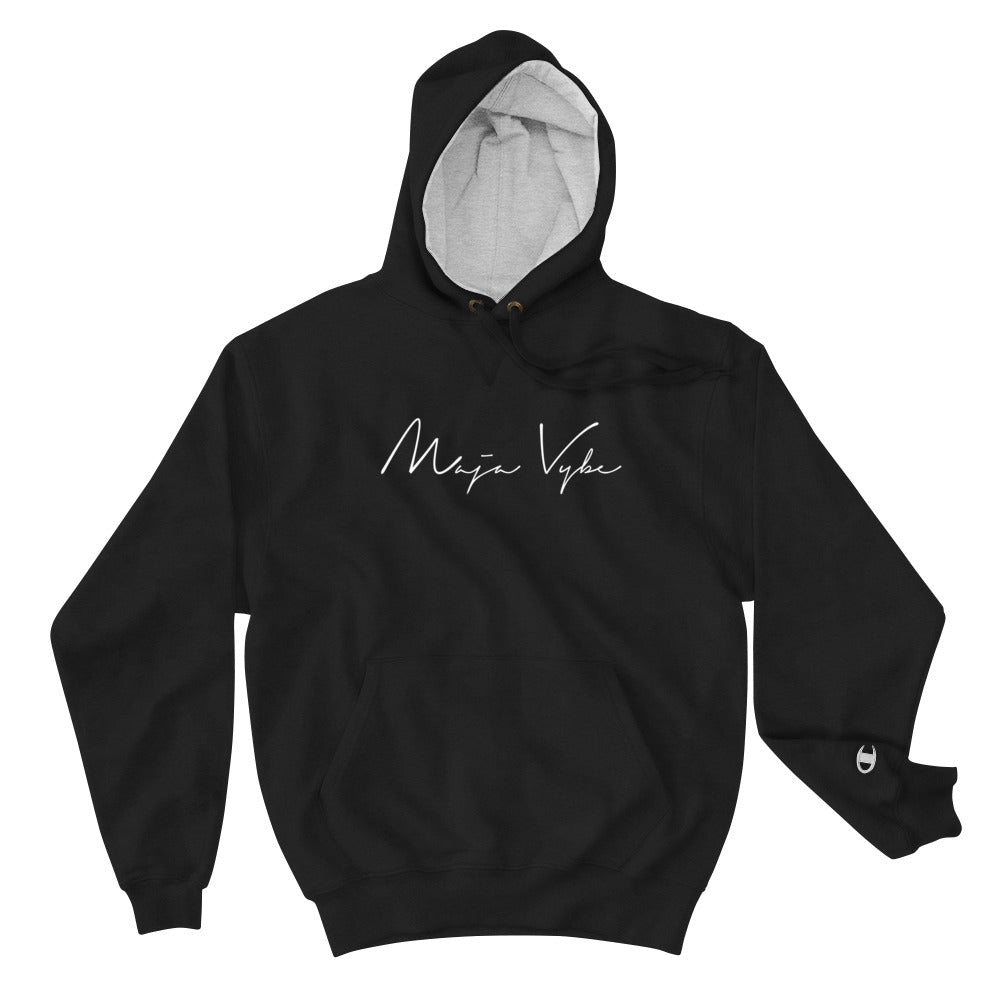 MAJA VYBE - SIGNATURE - CHAMPION - BLACK HOODIE