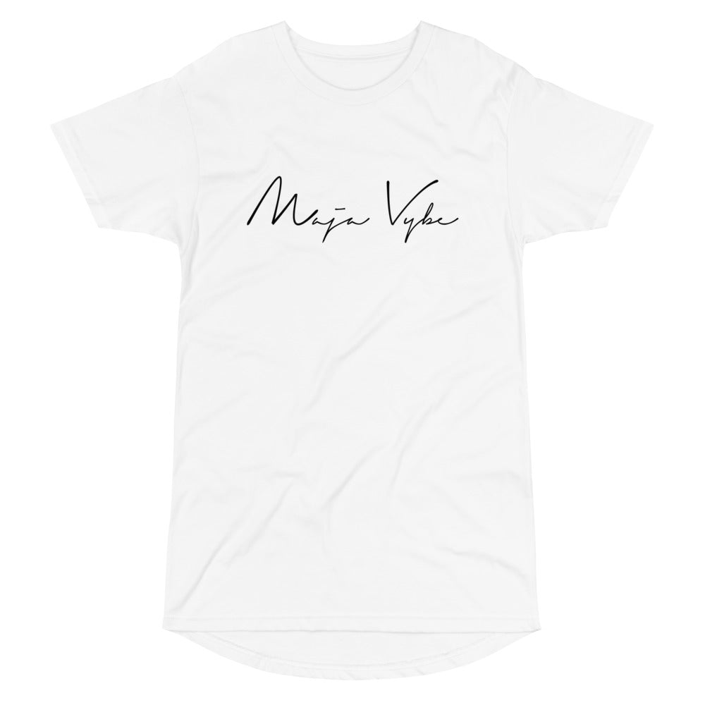MAJA VYBE - SIGNATURE - WHITE LONG BODY TEE