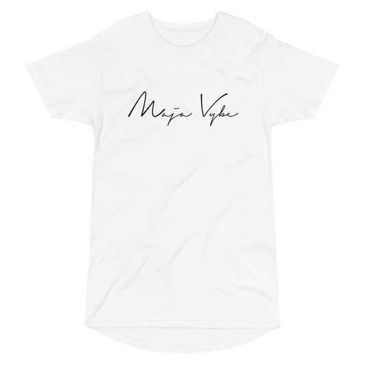 MAJA VYBE - SIGNATURE - WHITE LONG BODY TEE
