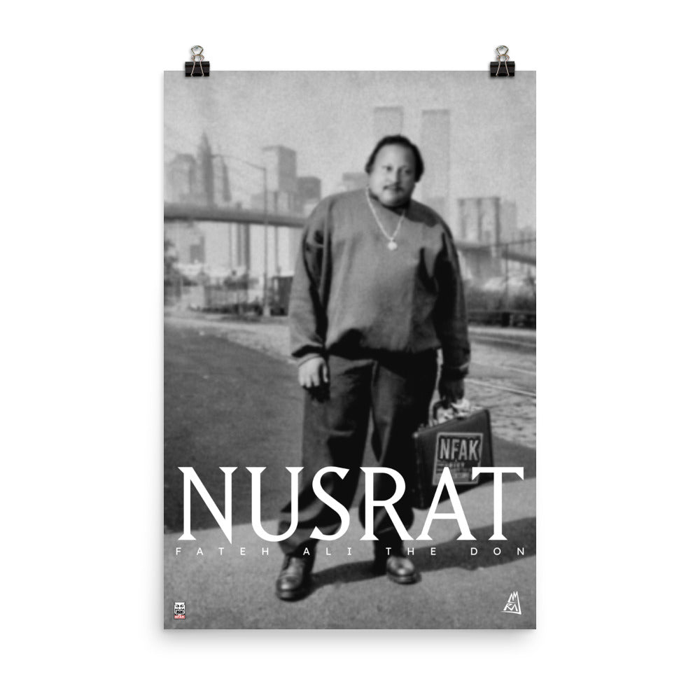 POSTER - NFAK - NUSRAT FATEH ALI KHAN - BIG NYC ART