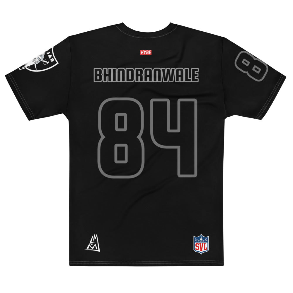 Sant Jarnail Singh Bhindranwale #84 - Punjab Vybe - Black Jersey Tee