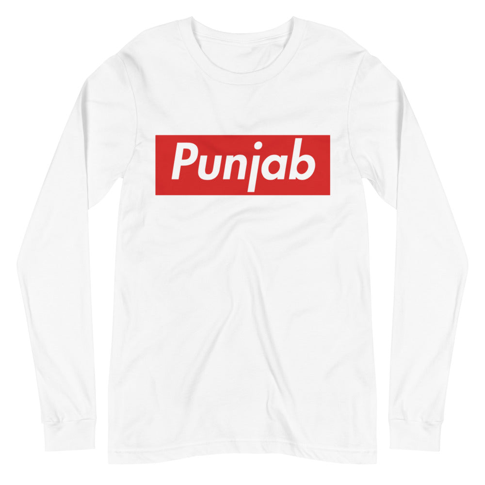 PUNJAB - UNISEX - WHITE LONG SLEEVE