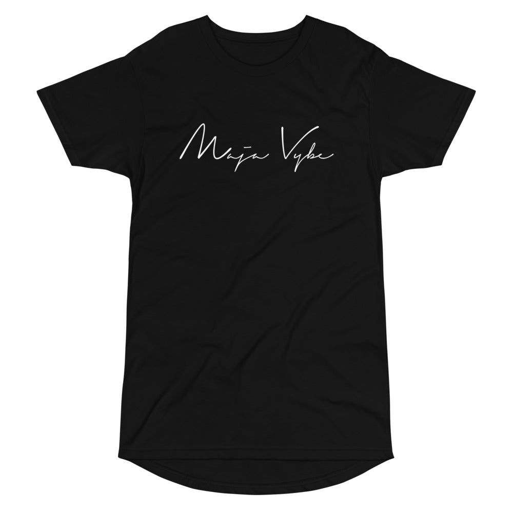 MAJA VYBE - SIGNATURE - BLACK LONG BODY TEE