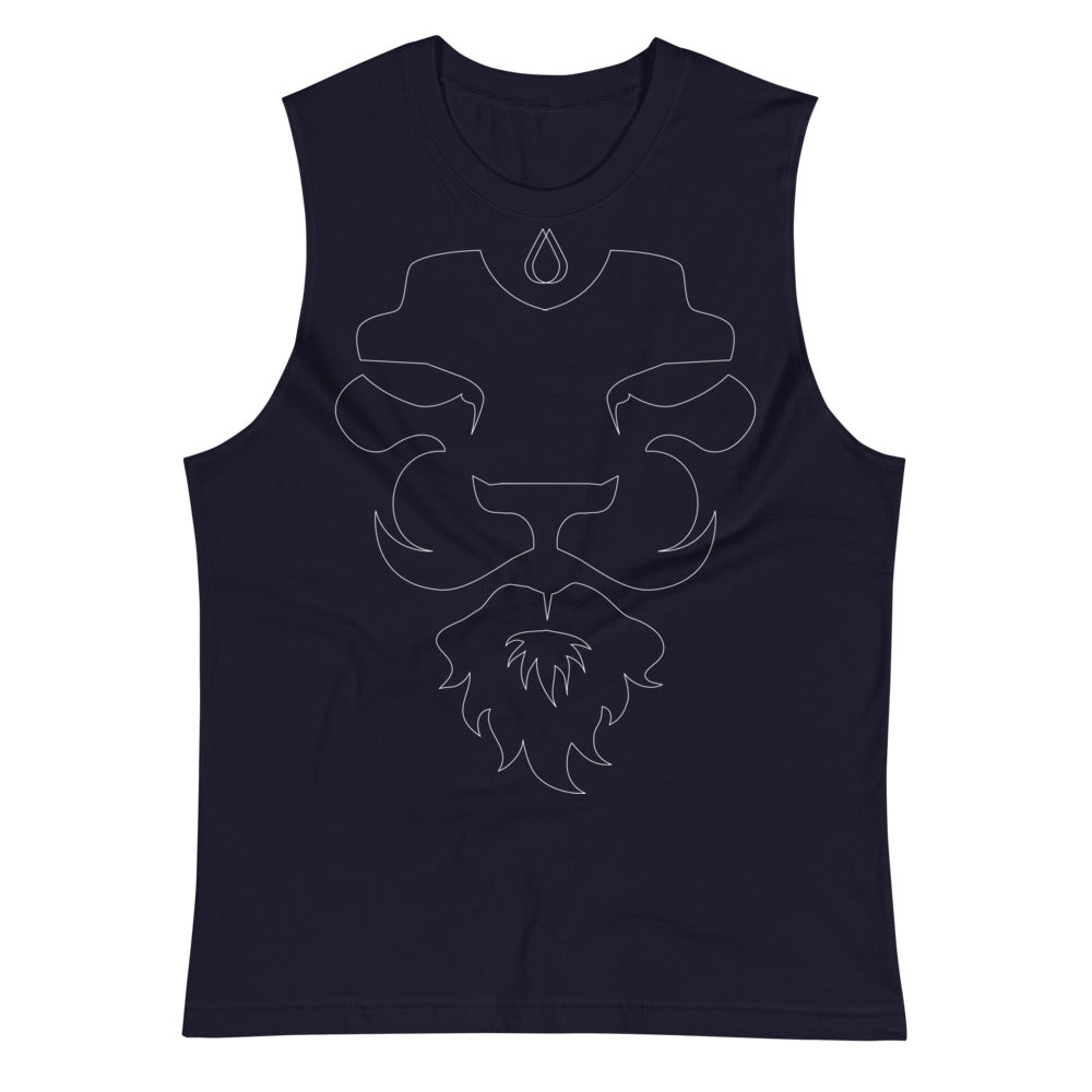 LIONZ GEAR - NAVY/BLACK MUSCLE SHIRT