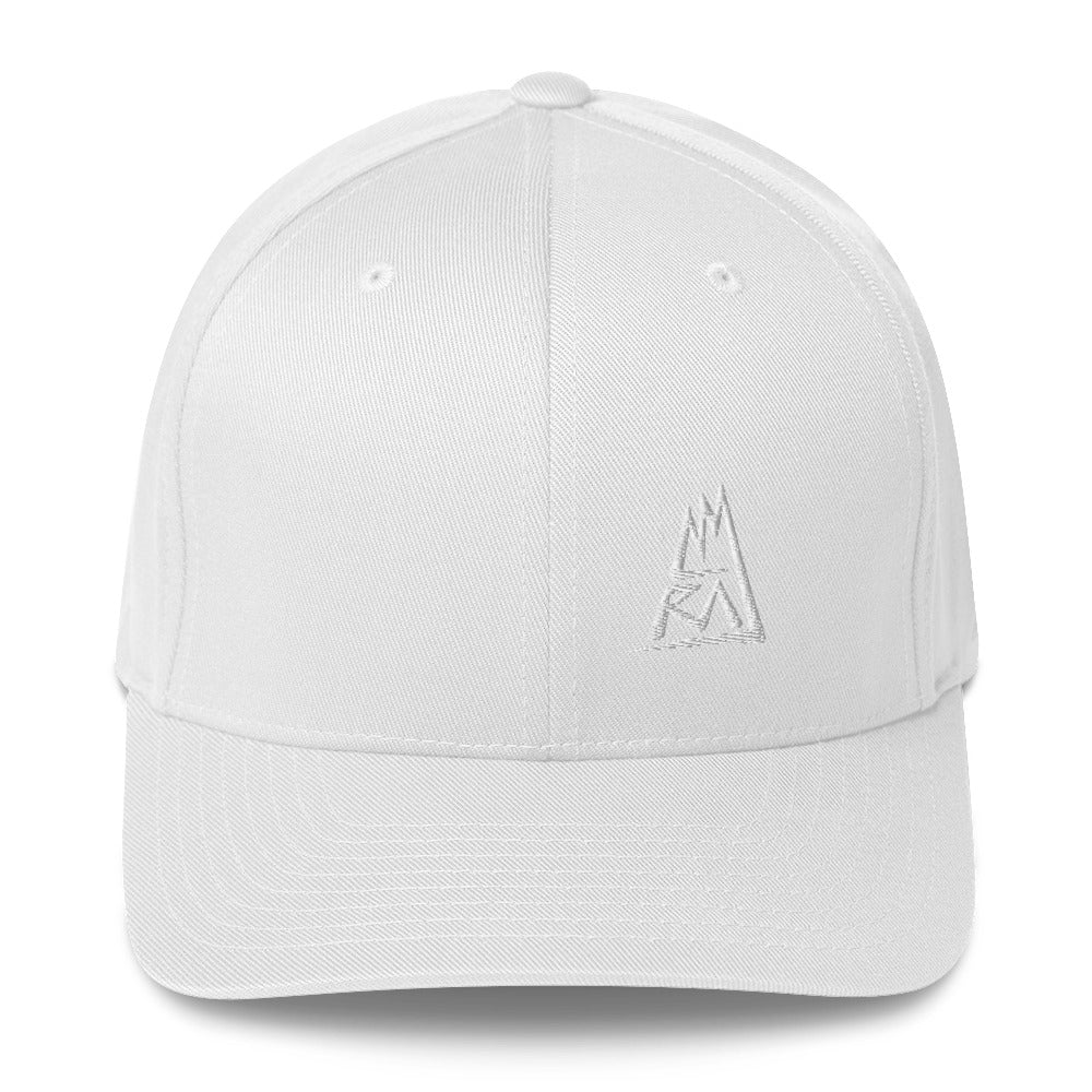 Amraj - White Logo - Flex Fit Cap