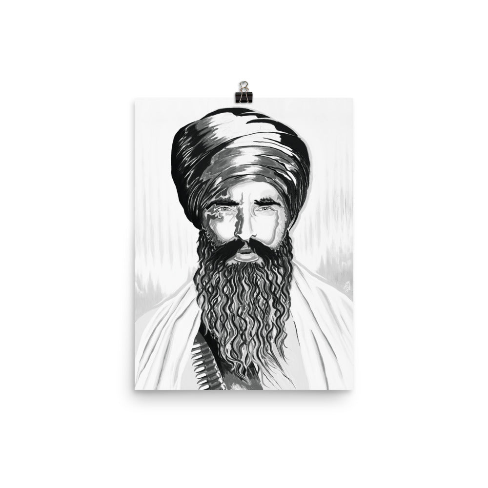 POSTER - SANT JARNAIL SINGH BHINDRANWALE - FULL B&W