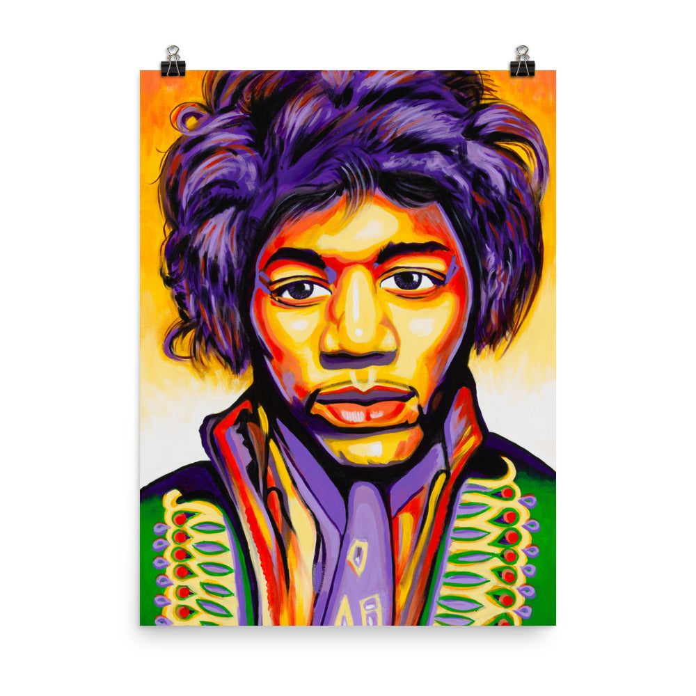 POSTER - JIMI HENDRIX - FINE ART PAPER