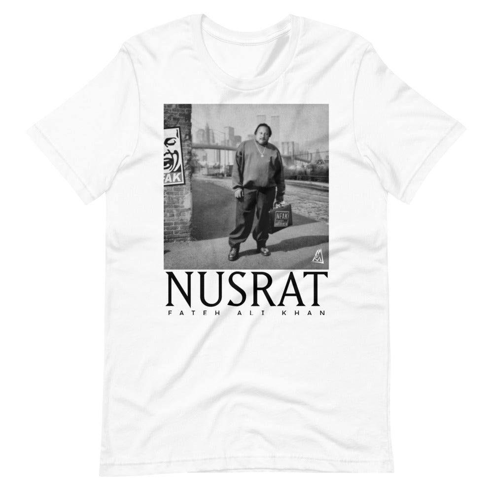 Nfak - Nusrat Fateh Ali Khan - Big Nyc - White Tee