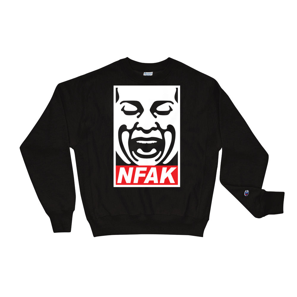 NFAK - NUSRAT FATEH ALI KHAN - ICON CHAMPION - BLACK CREWNECK