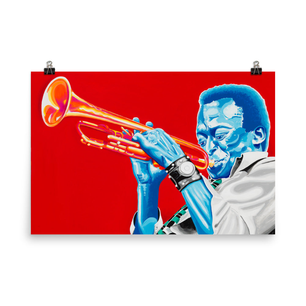 POSTER - MILES DAVIS - FINE ART PAPER
