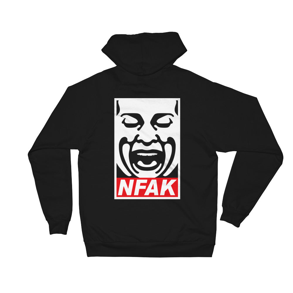 NFAK - RED ICON - BLACK CALIFORNIA HOODIE