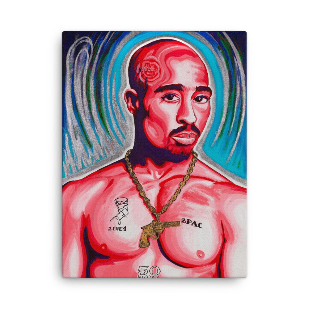 絵画 2PAC 2Pac Shakur - Canvas Art Painting – VYBE