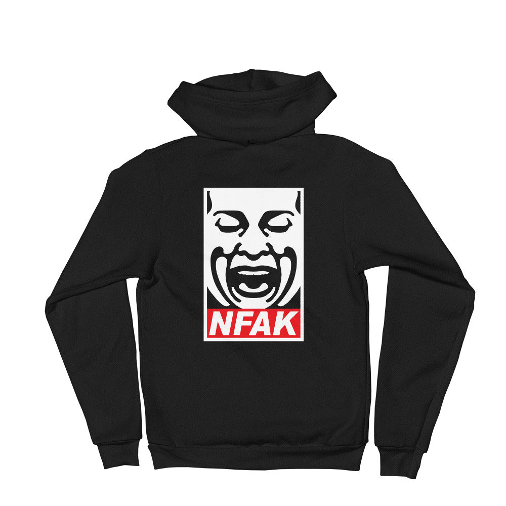 NFAK - NUSRAT FATEH ALI KHAN - CLASSIC ZIP UP - BLACK HOODIE