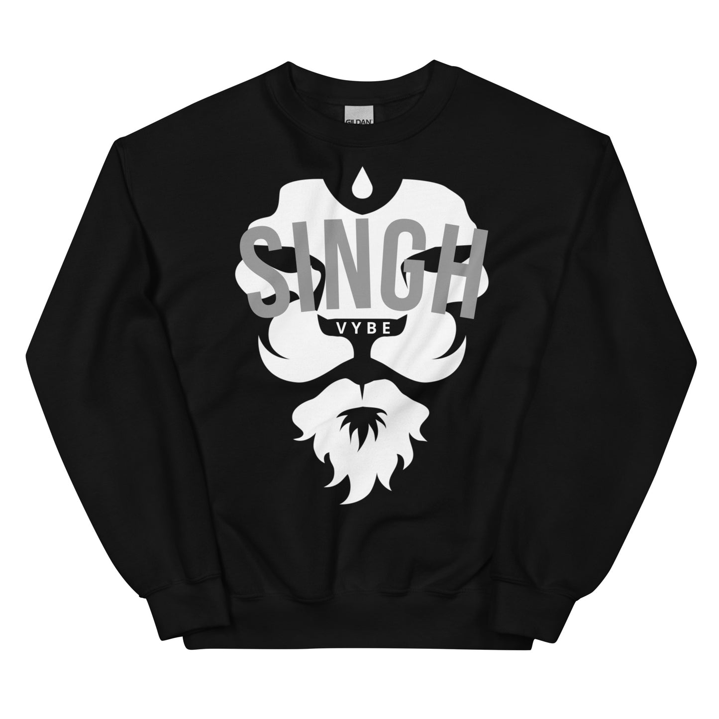 SINGH LIONZ GEAR - BLACK CREWNECK