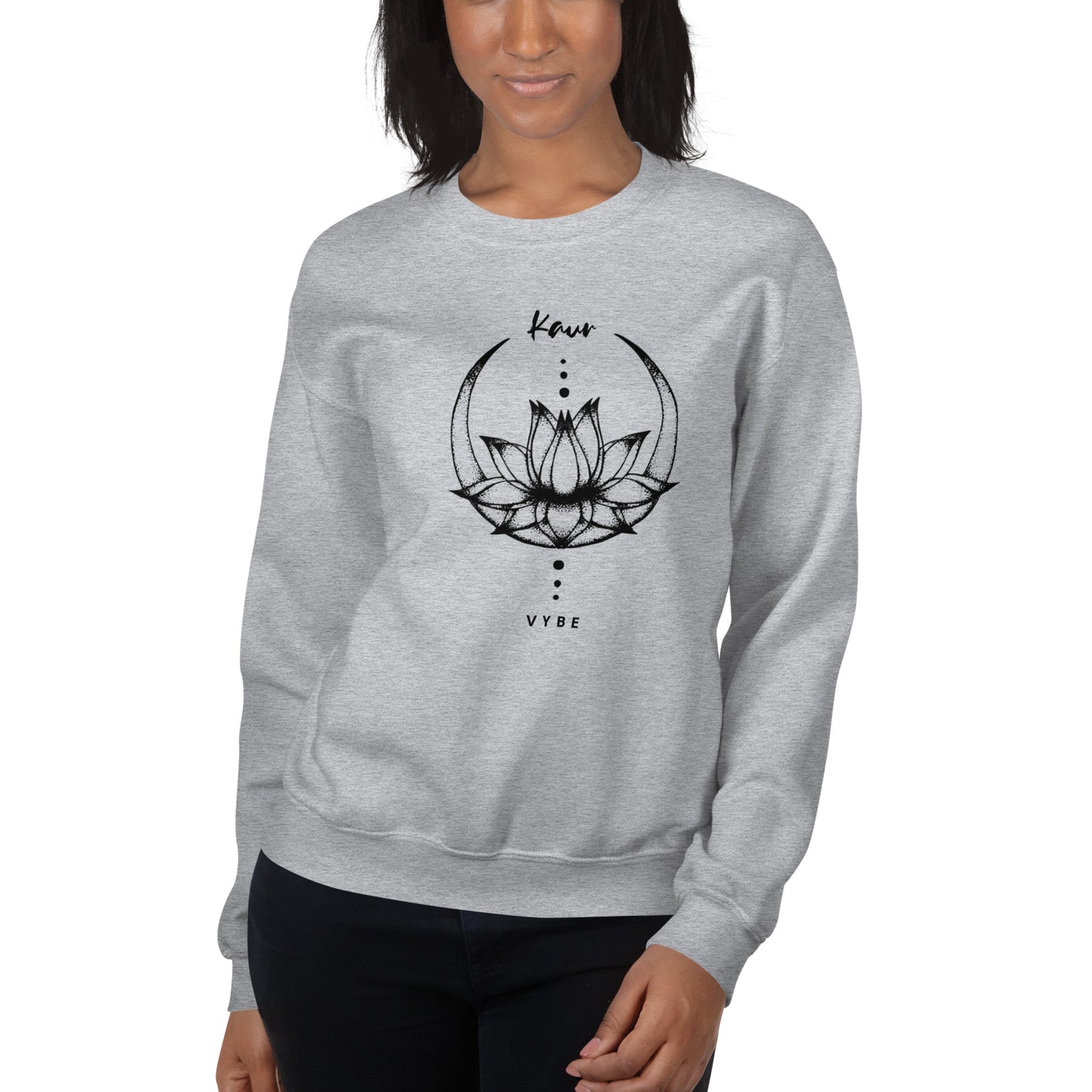 Kaur Vybe - Grey Crewneck Sweatshirt