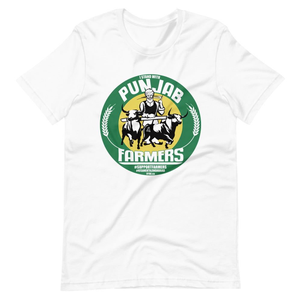 PUNJAB FARMERS COLOR - WHITE TEE