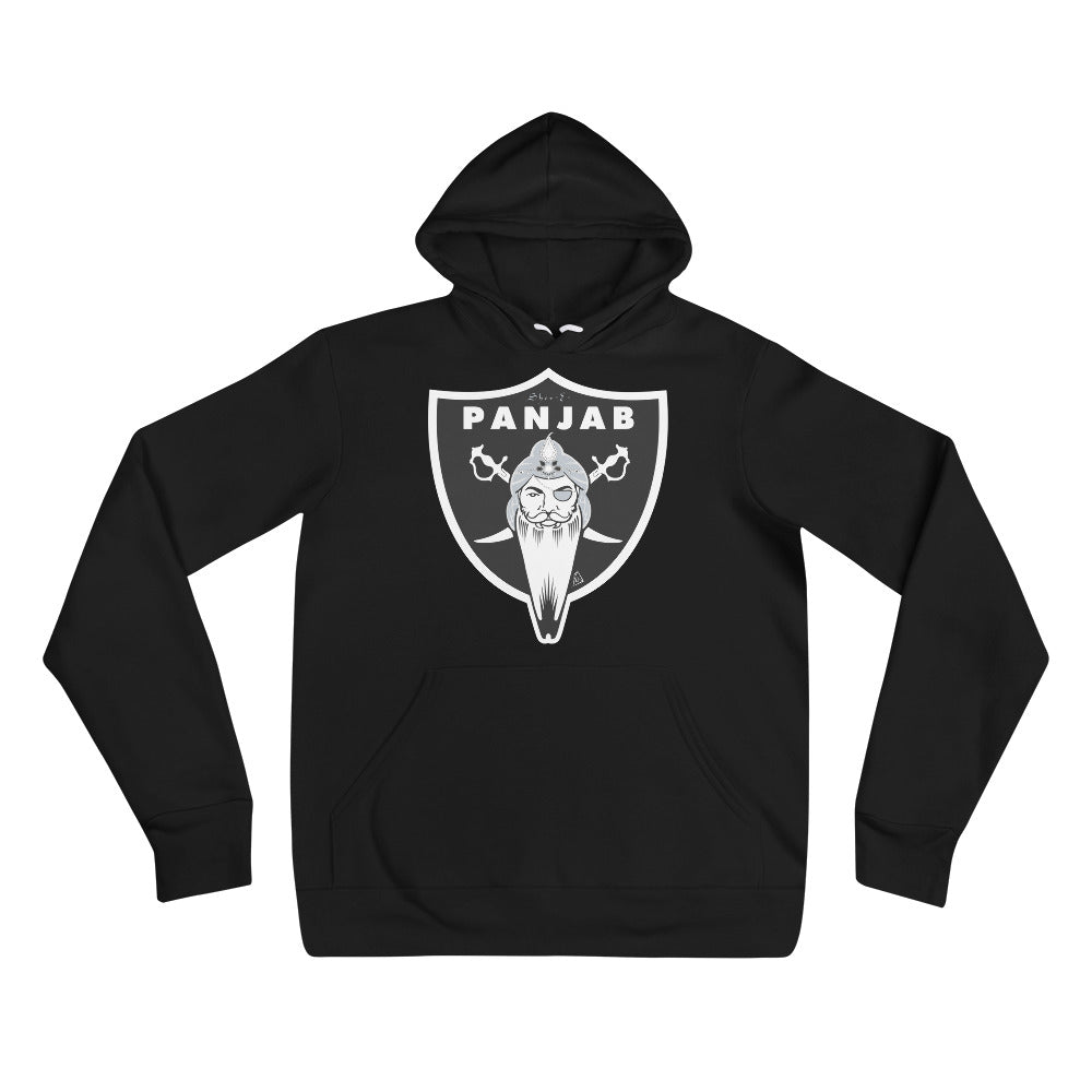 Panjab - Maharaja Icon Front - Black Hoodie