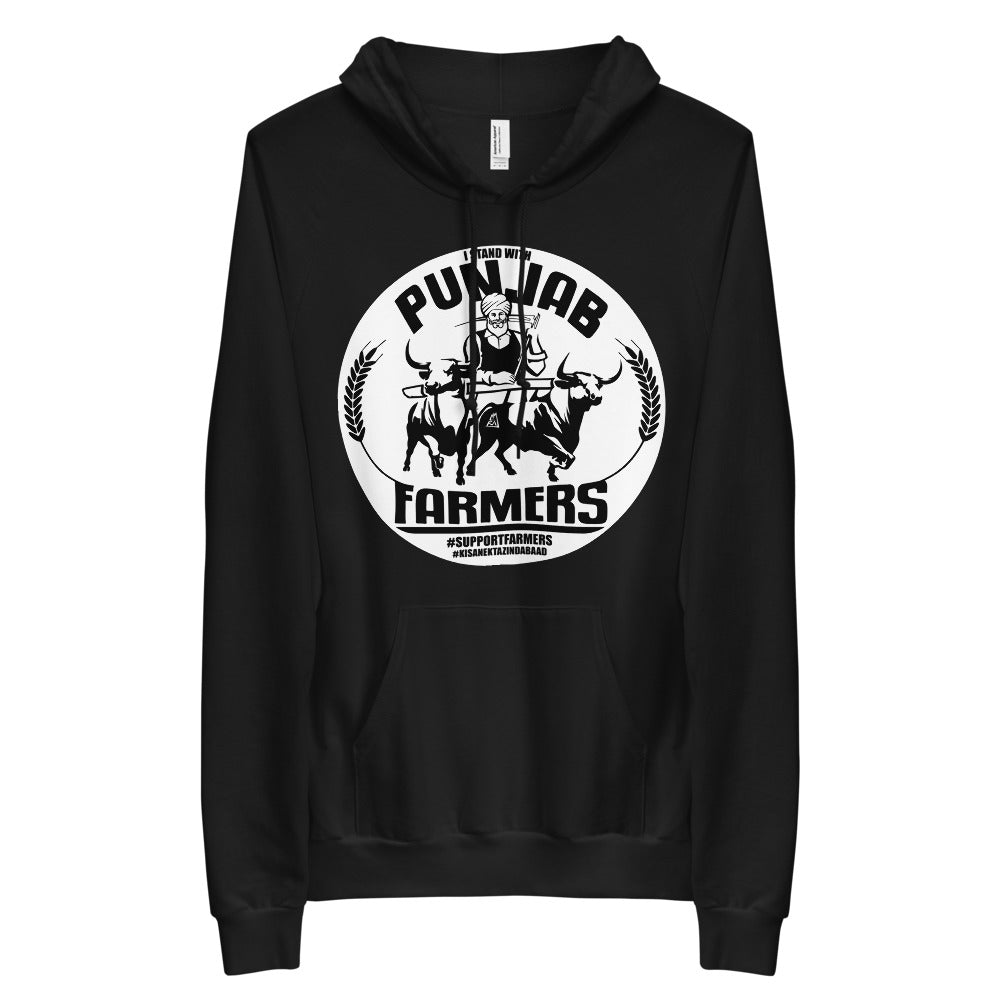 PUNJAB FARMERS - BLACK HOODIE II