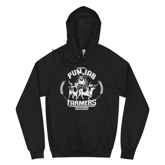 PUNJAB FARMERS - BLACK HOODIE