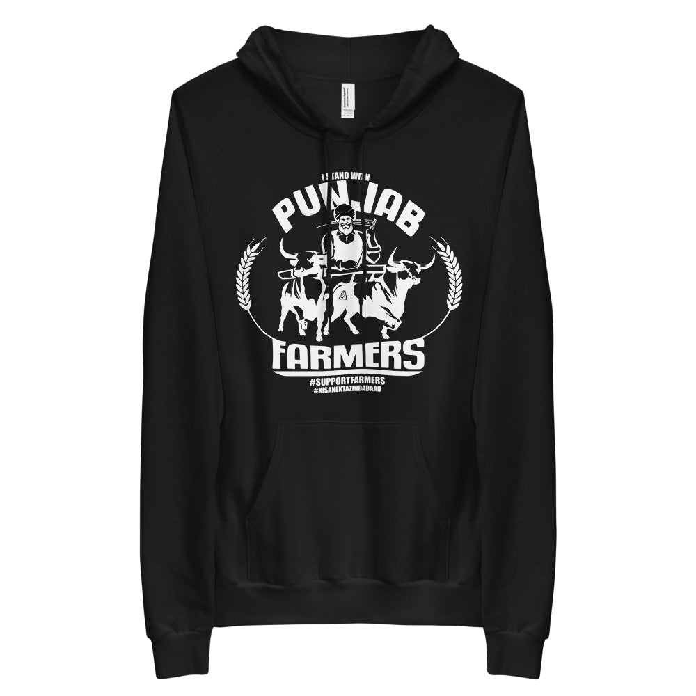PUNJAB FARMERS - BLACK HOODIE