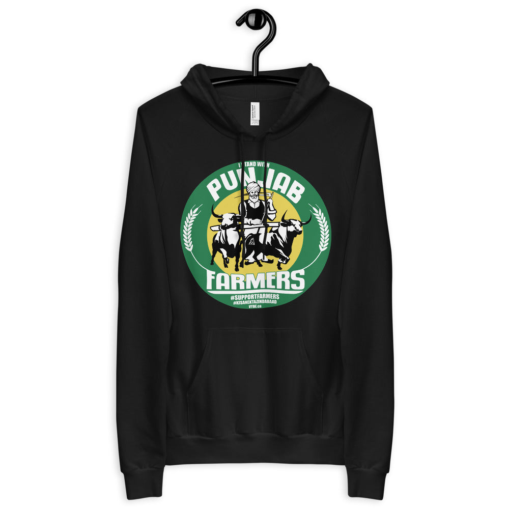 PUNJAB FARMERS COLOR - BLACK HOODIE
