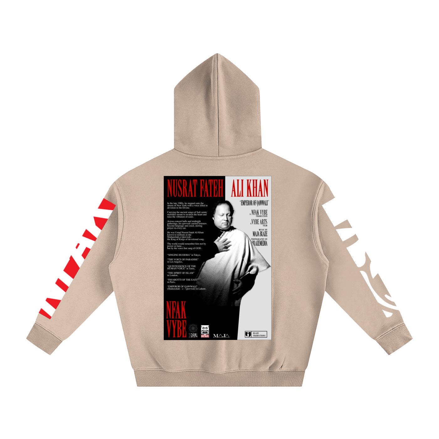 NFAK,HOODIE,Nusrat Fateh Ali Khan,Scarface,Qawwali,King