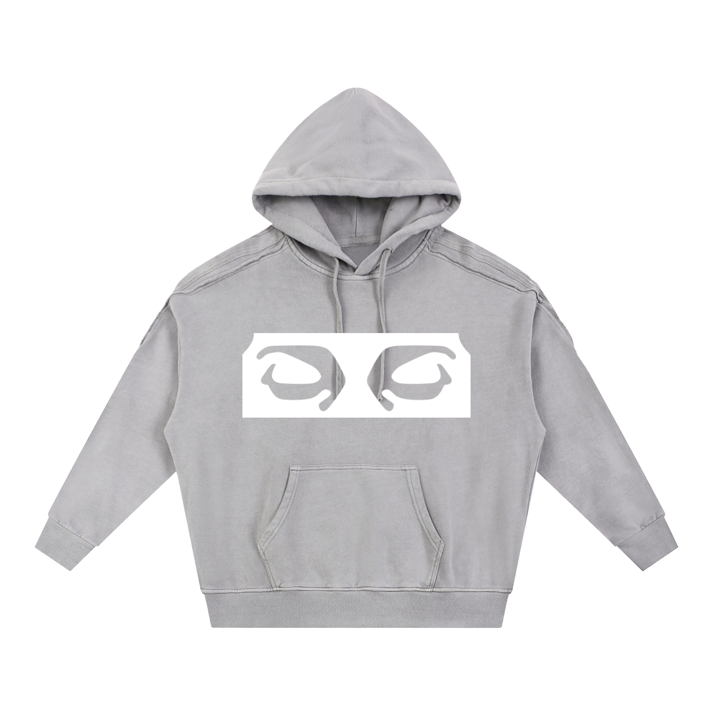 NFAK,OVERSIZED,SNOW,WASH,RAW,HOODIE