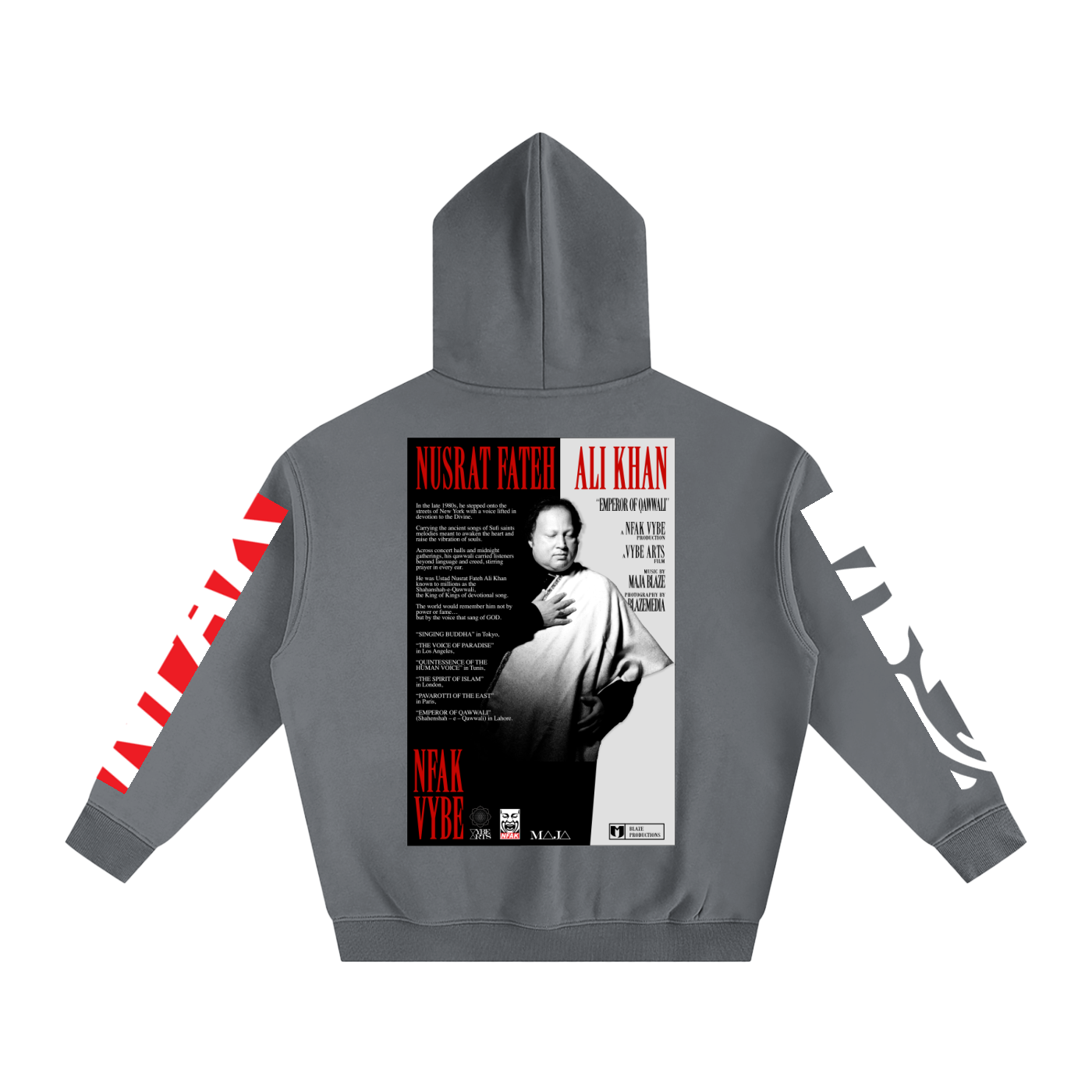 NFAK,HOODIE,Nusrat Fateh Ali Khan,Scarface,Qawwali,King