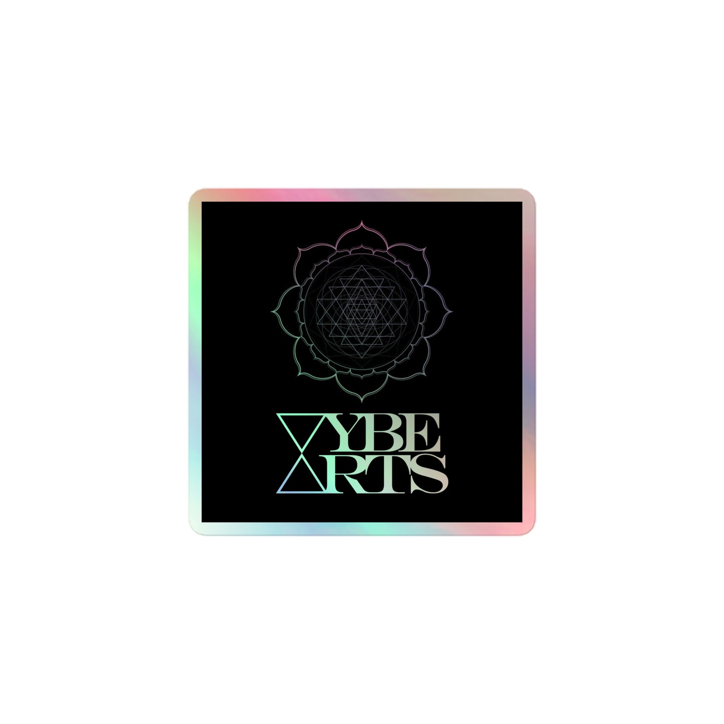 VYBE ARTS Black Holographic sticker