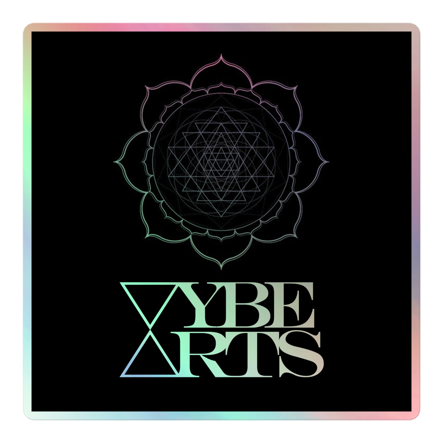 VYBE ARTS Black Holographic sticker