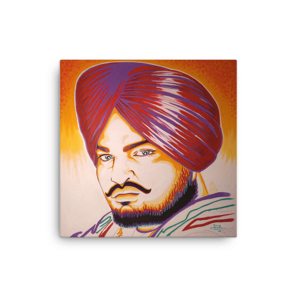 Sidhu Moose Wala - Canvas Art Painting Print