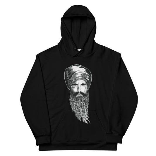 Bhindranwale - Black Hoodie B&W