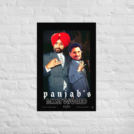 Panjab's Most Wanted Vybe - Surjit Bindrakhia Kuldeep Manak Poster