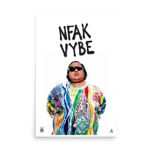 Nfak Vybe - Big Nusrat Sweater Sunglasses Poster