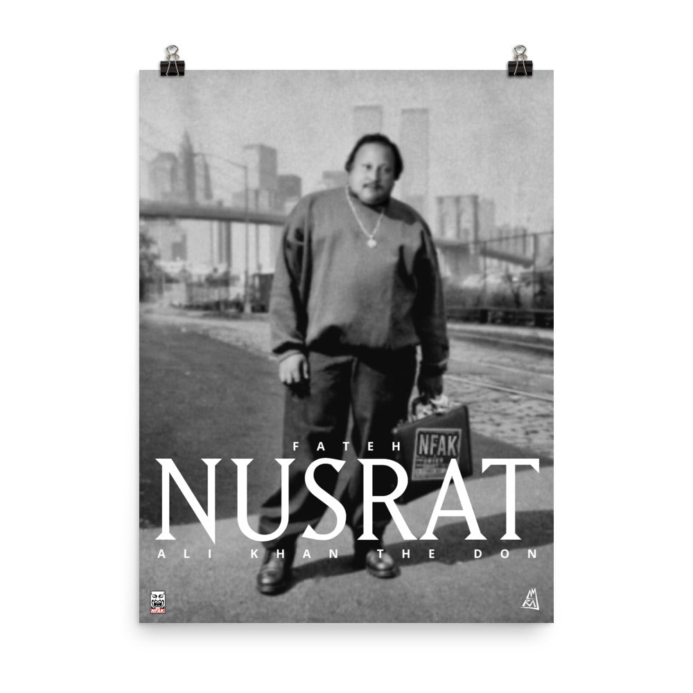 POSTER - NFAK - NUSRAT FATEH ALI KHAN - BIG NYC ART