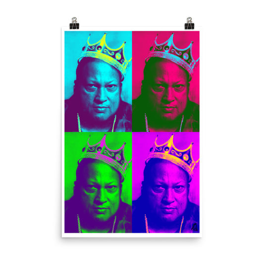 POSTER - NUSRAT FATEH ALI KHAN - KING KHAN BIG POP ART