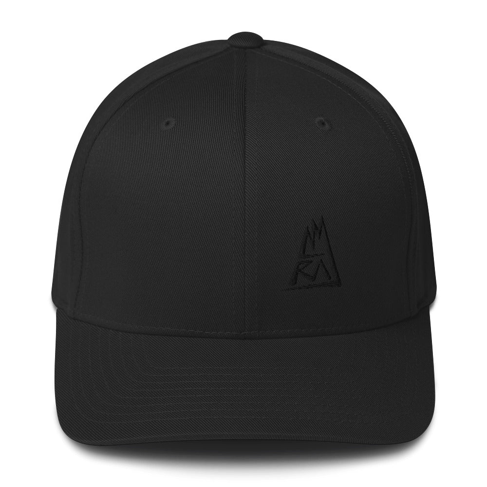 Amraj - Black Logo - Flexfit Cap