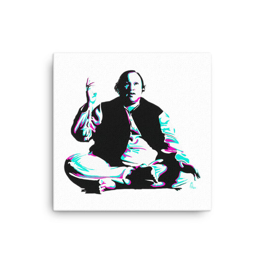Nusrat Fateh Ali Khan - The Legend - Canvas Art Painting Print