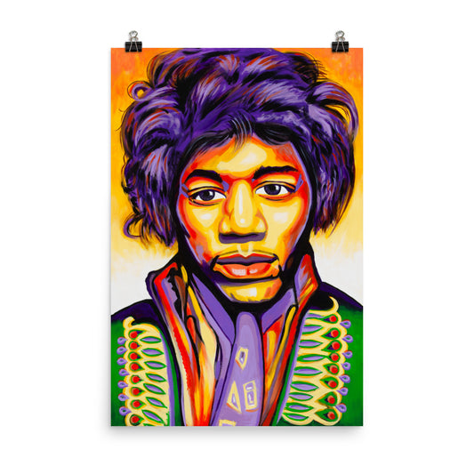 POSTER - JIMI HENDRIX - FINE ART PAPER