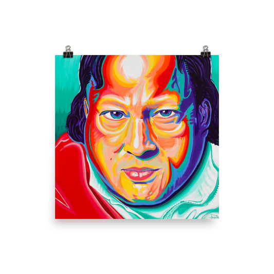 POSTER - NUSRAT FATEH ALI KHAN - FINE ART PAPER