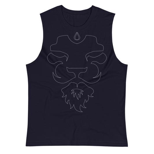 LIONZ GEAR - NAVY/BLACK MUSCLE SHIRT