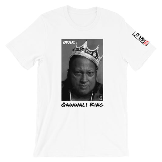 NFAK - NUSRAT FATEH ALI KHAN - QAWWALI KING - WHITE TEE