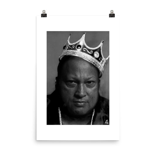 POSTER - KING OF QAWWALI - FINE ART PAPER